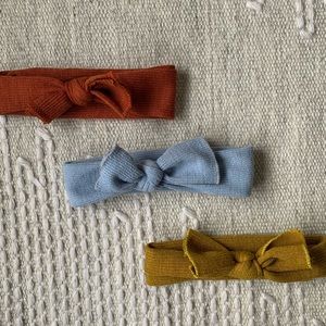 3 ribbed knot headbands